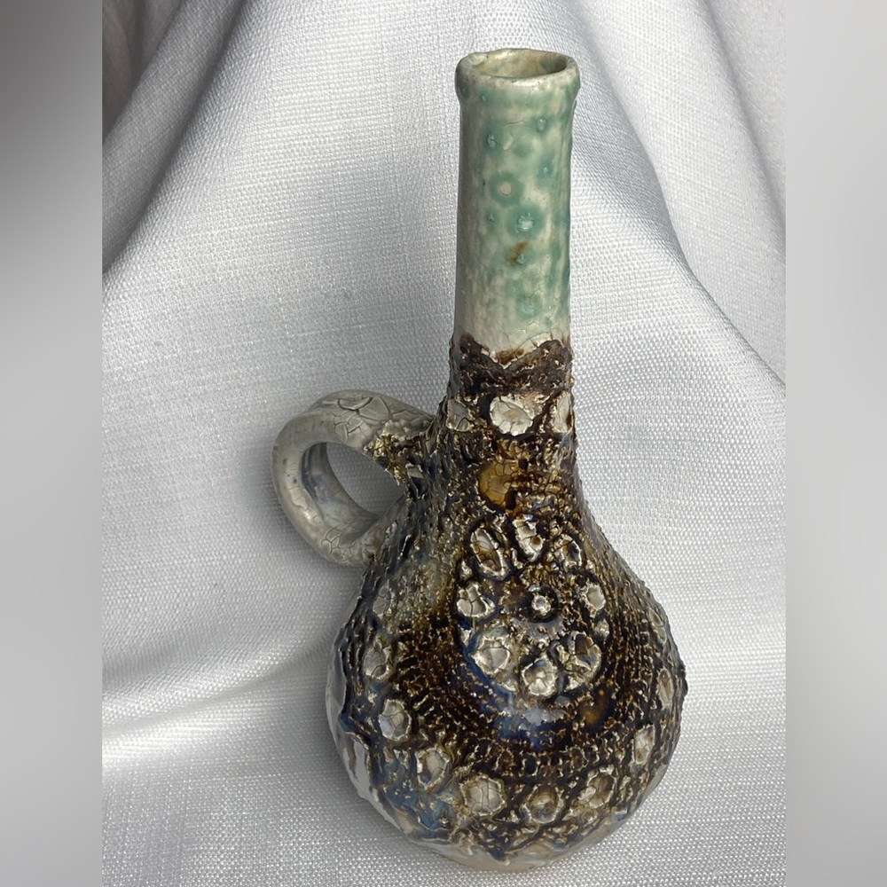 Vtg Vessel Vase Pottery Italy Water Holder Appraisal Must See 10”T